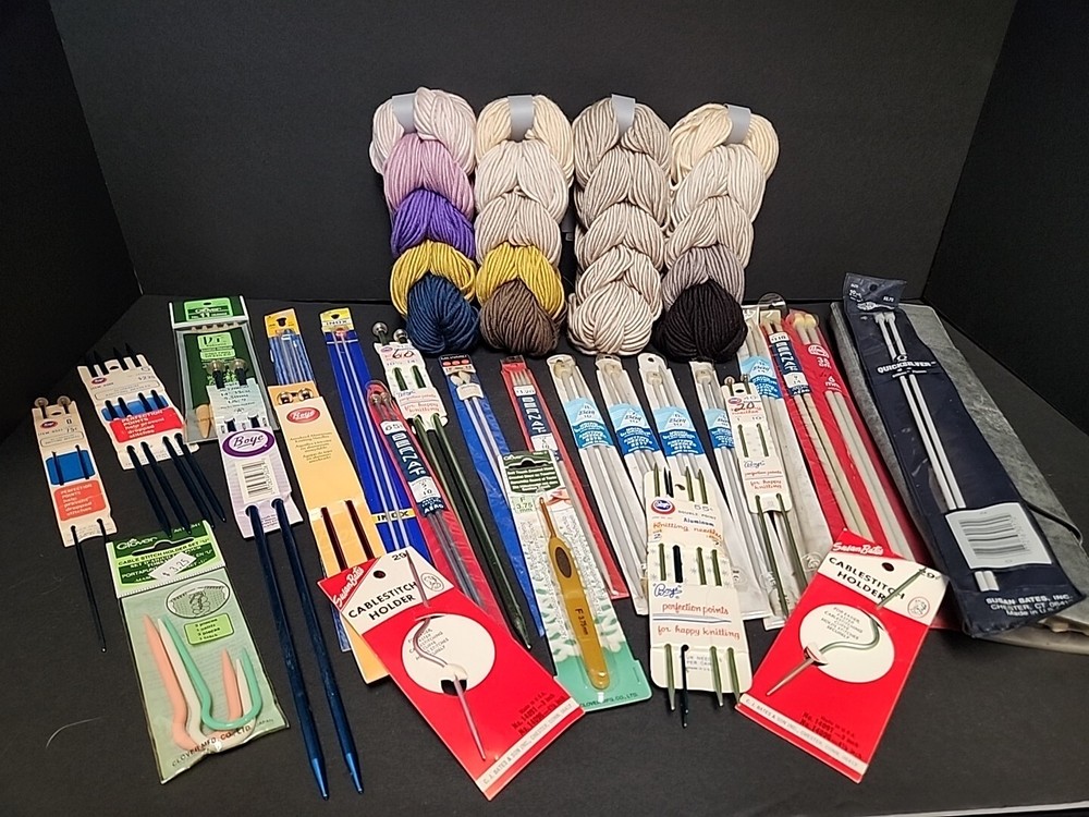Knitting Needle Bundle With Yarnspirations Yarn