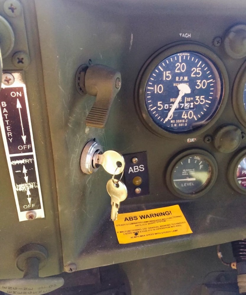 Install Kit + Black Keyed Ignition Switch Fits Humvee M998 Plug & Play H1