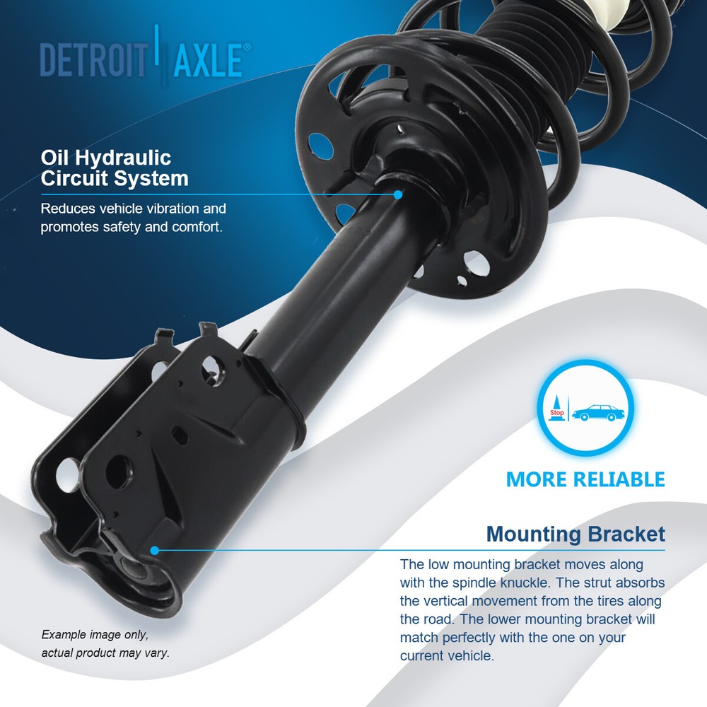 Front Struts w/ Coil Spring Assembly + Sway Bar Link for 2011-2013 Ford Explorer