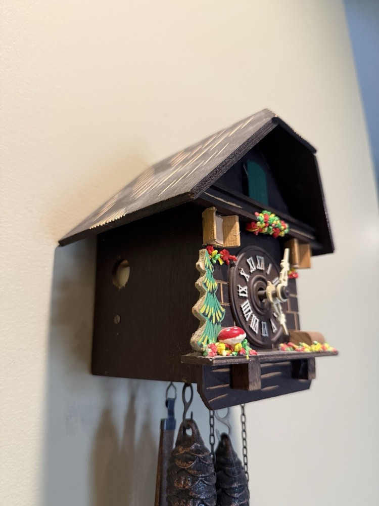 Cuckoo Clock - Chalet Style - Black Forest Germany Made - Working Condition