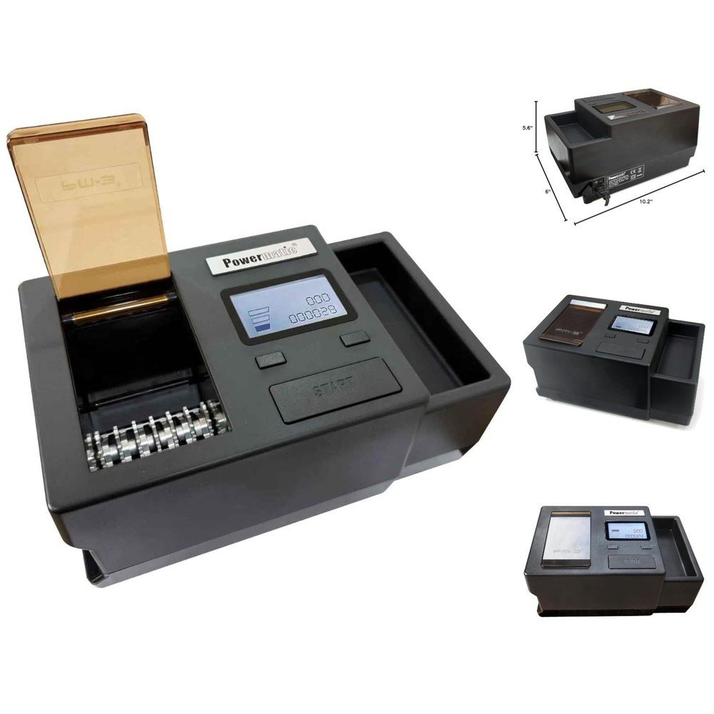 Sleek Digital Cigarette Maker with Automatic Jam Protection - 110V Convenience