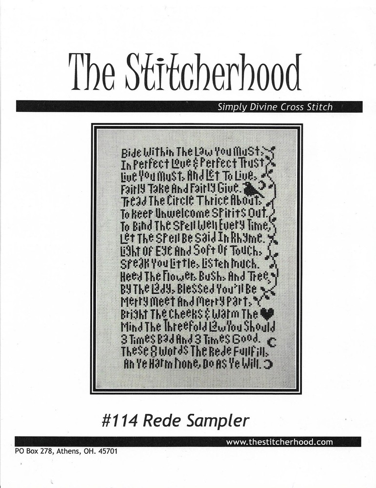 Rede Sampler by The Stitcherhood cross stitch pattern