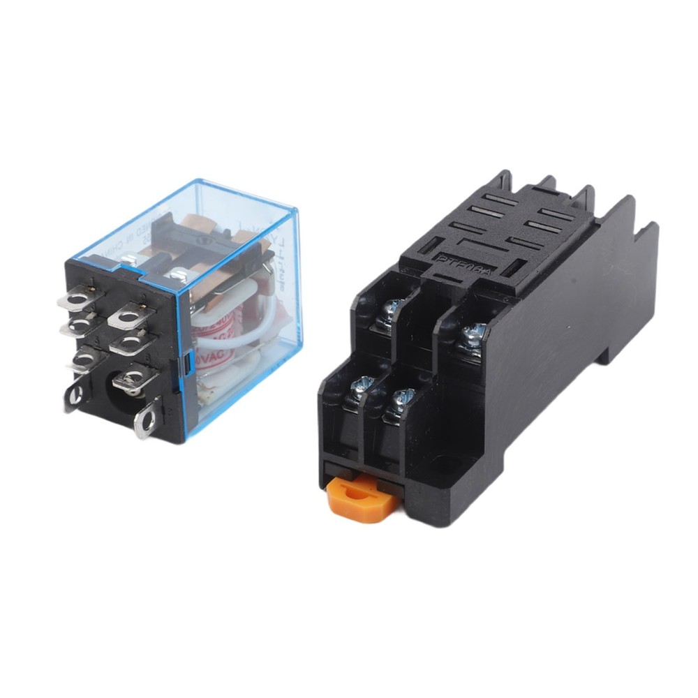 Efficiently Designed LY2N J Relay with Socket Base Operating at 220VAC/240VAC