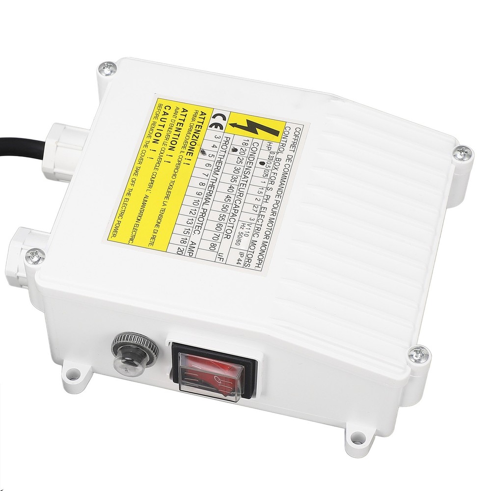 Water Pump Control Box With Thermal Protection For Industrial Use