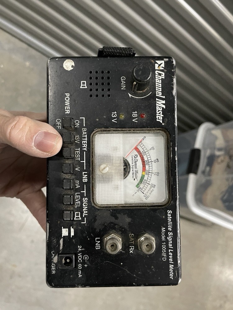 Channel Master Satellite Signal Level Meter Model 1005IFD Untested