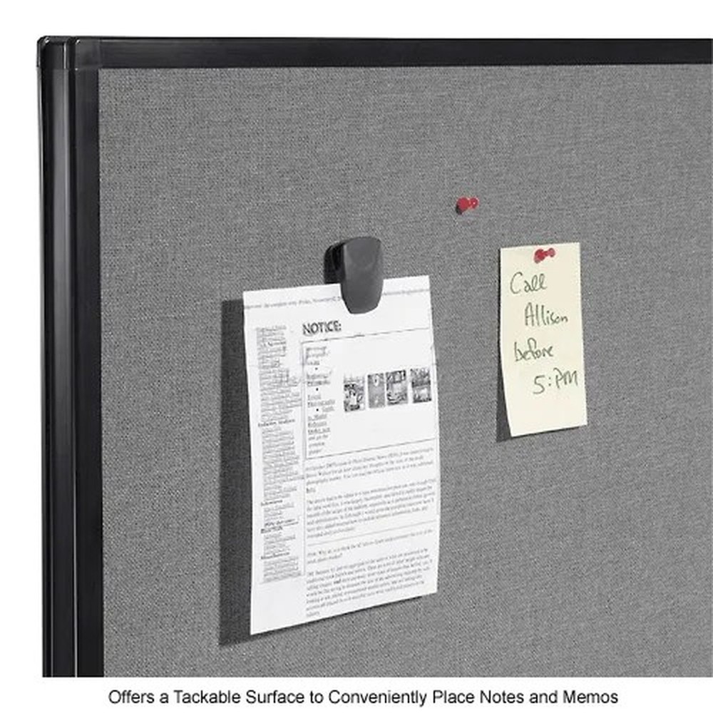 Interion? Office Partition Panel, 48-1/4"W x 72"H, Gray