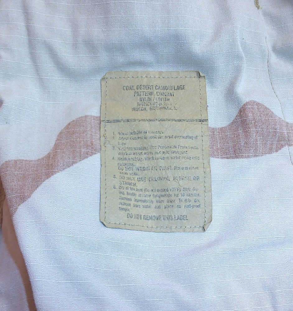 USGI Maritime Expeditionary Security Force Desert Camo Jacket Coat Large Regular