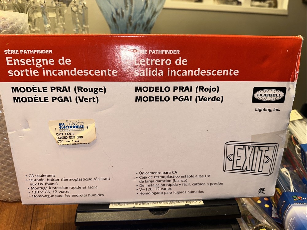 Hubbell Lighting DUAL-LITE Emergency Lighting Unit/Exit Sign LTURW NEW