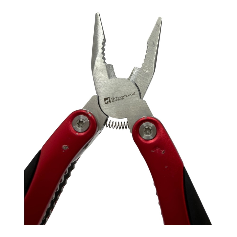 SCHWARZWOLF Multi-Tool Red Color Includes Carrying Case