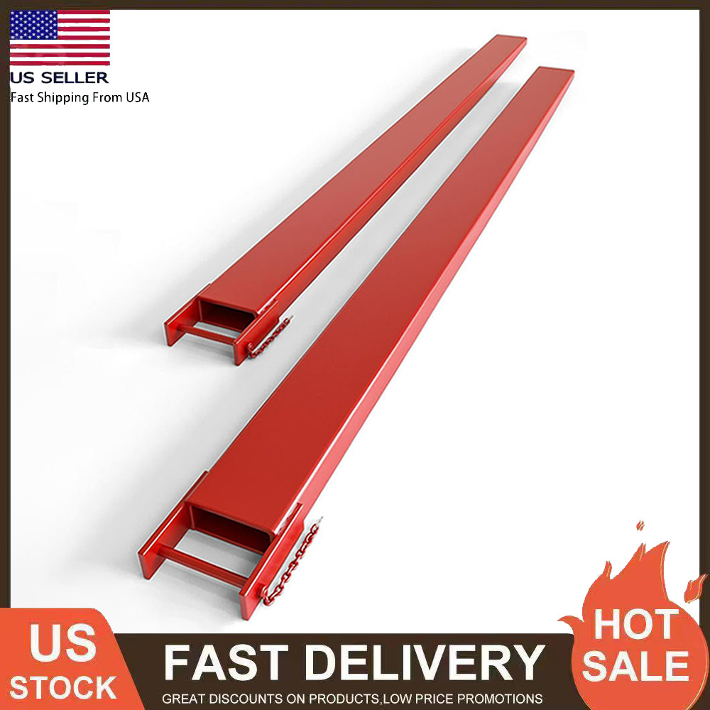 1 Pair 72"/84" Steel Pallet Fork Extensions 4.5"Width Pallet Forklift Extensions
