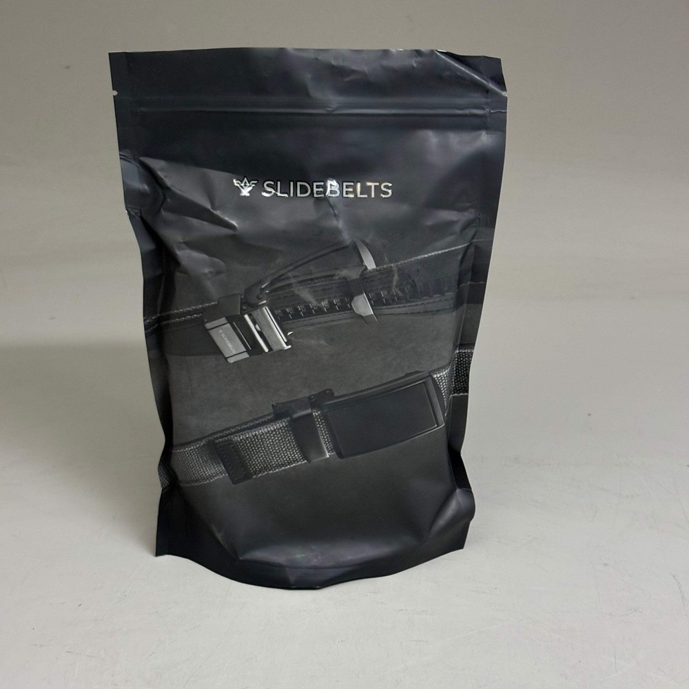 SLIDEBELTS Black Leather Belt Strap (With Buckle)