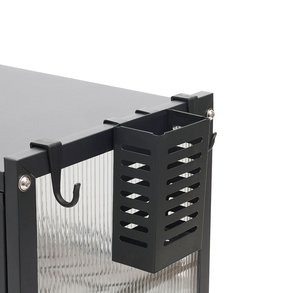 Iron Kitchen Storage Rack Vertical Microwave Oven Rack Kitchen Storage Shelf