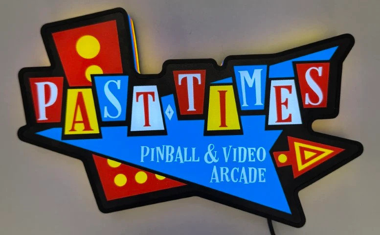 Past Times Arcade Pin-Sign