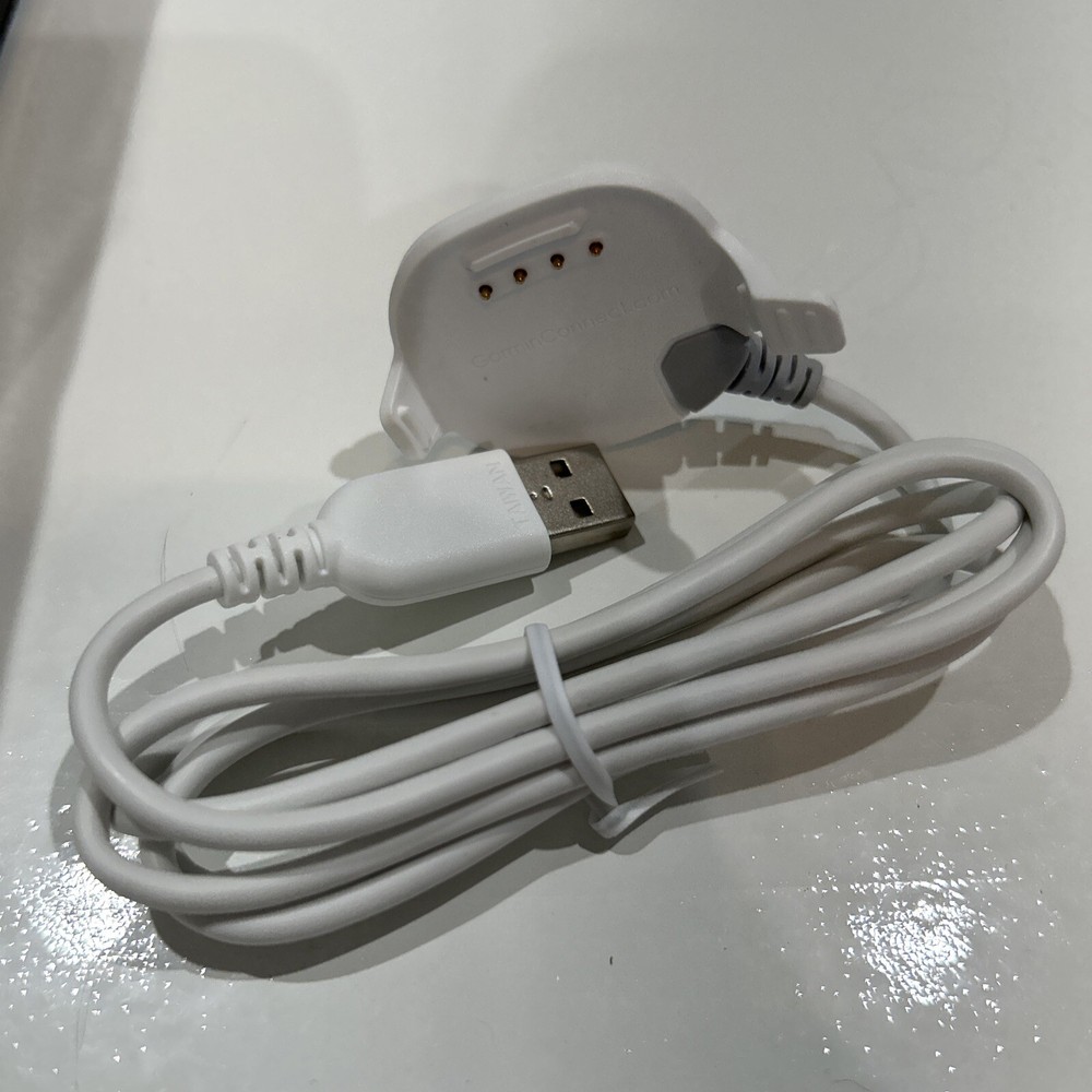 Garmin Forerunner FR10 FR15 010-11029-05 USB Charging Data Clip White