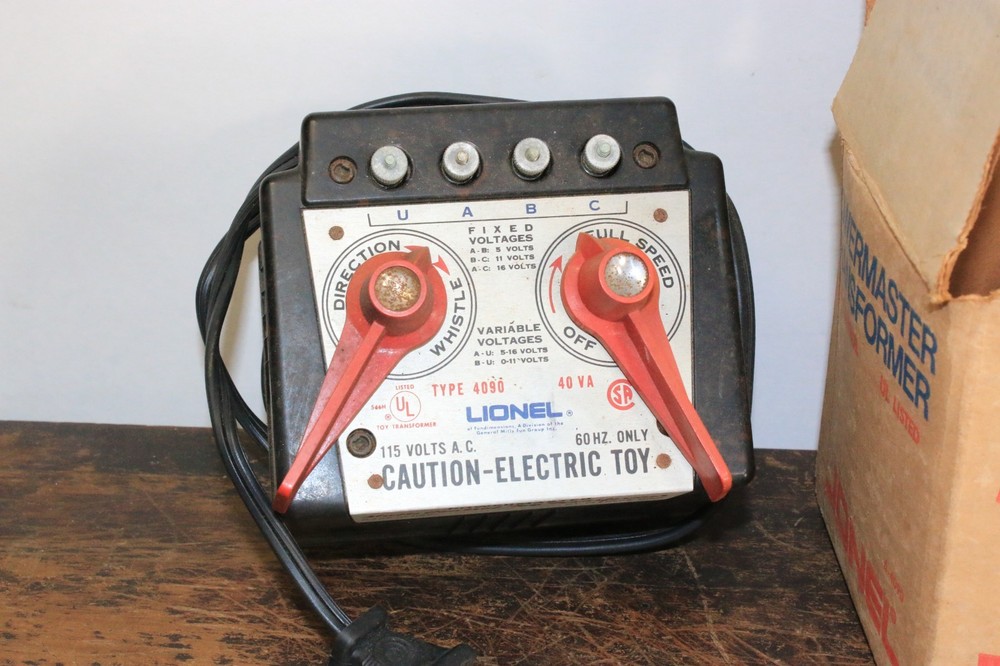 LIONEL #6-4090 POWERMASTER MULTI-CONTROL TRANSFORMER W/ BOX WORKS