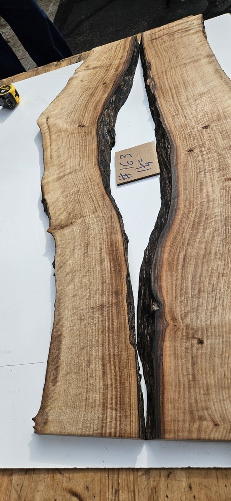 Bastogne Walnut Slabs Bookmatch (2) Live Edge