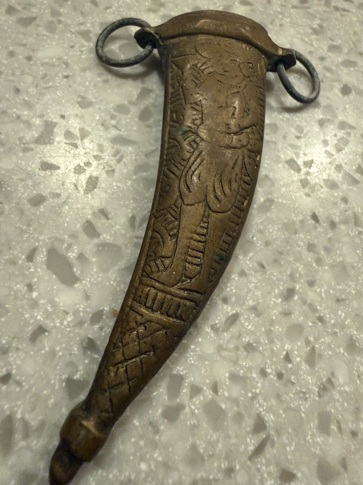 vintage middle eastern dagger w/ sheath old knife
