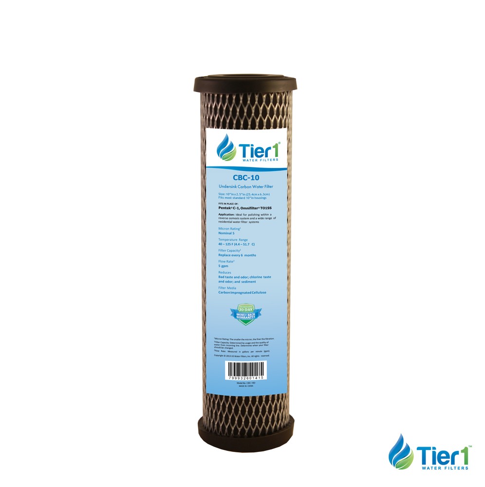 10 x 2.5 Inch 5 Micron Carbon Block Water Filter