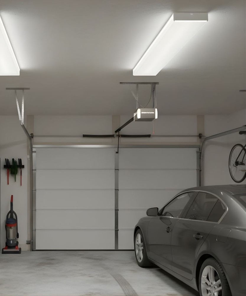 2PACK-49"w Prismatic Wraparound 1-Light Integrated LED Lightstrip Ceiling Light-