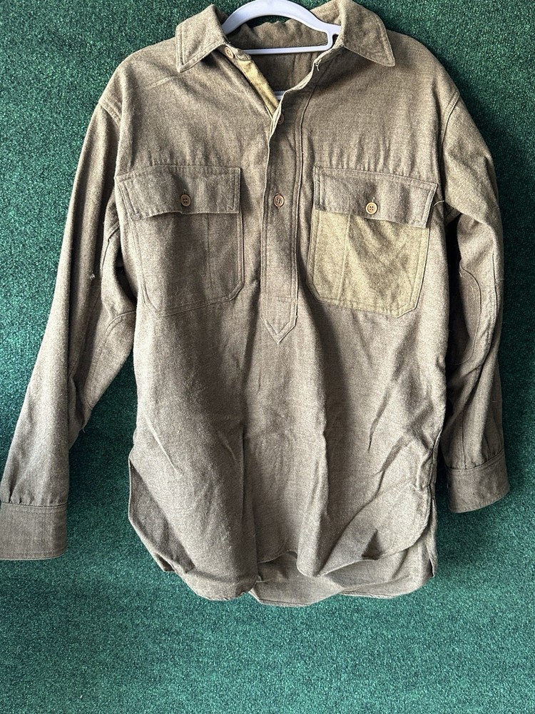 ORIGINAL WWI US ARMY M1917 WOOL FIELD SHIRT MEDIUM