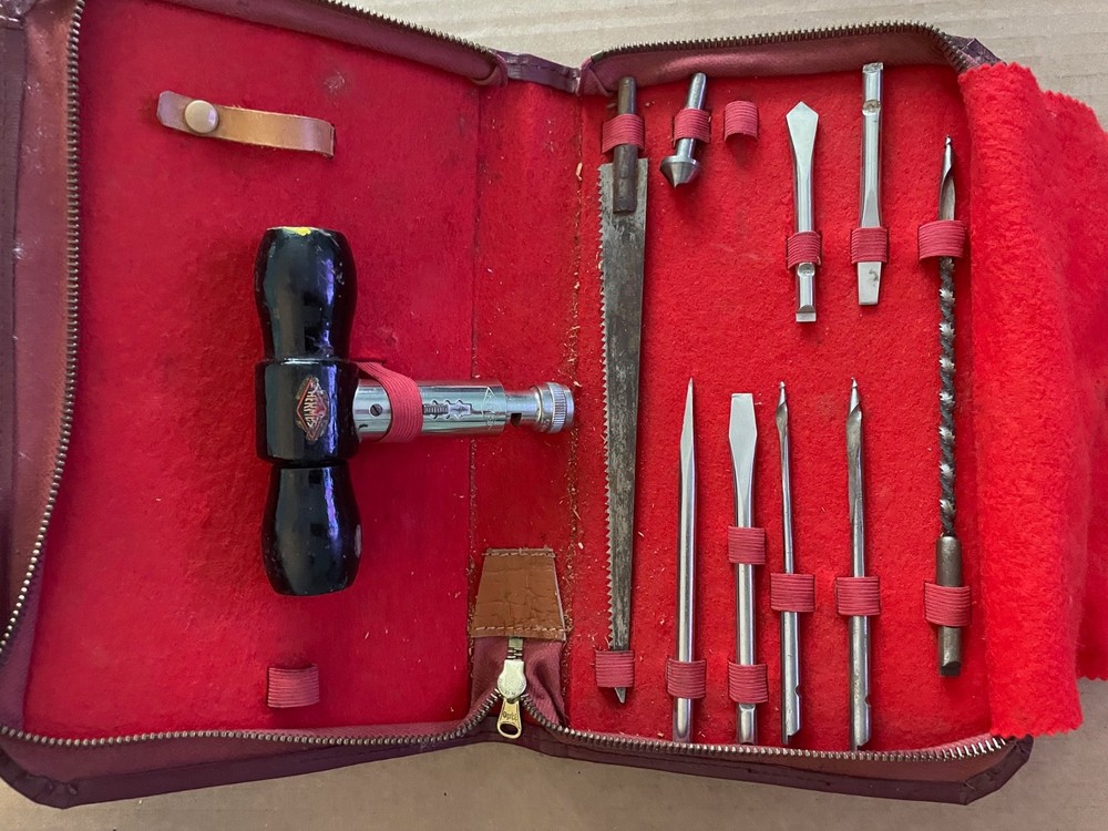 Vintage HERMES GERMANY Tool Set w/ Case