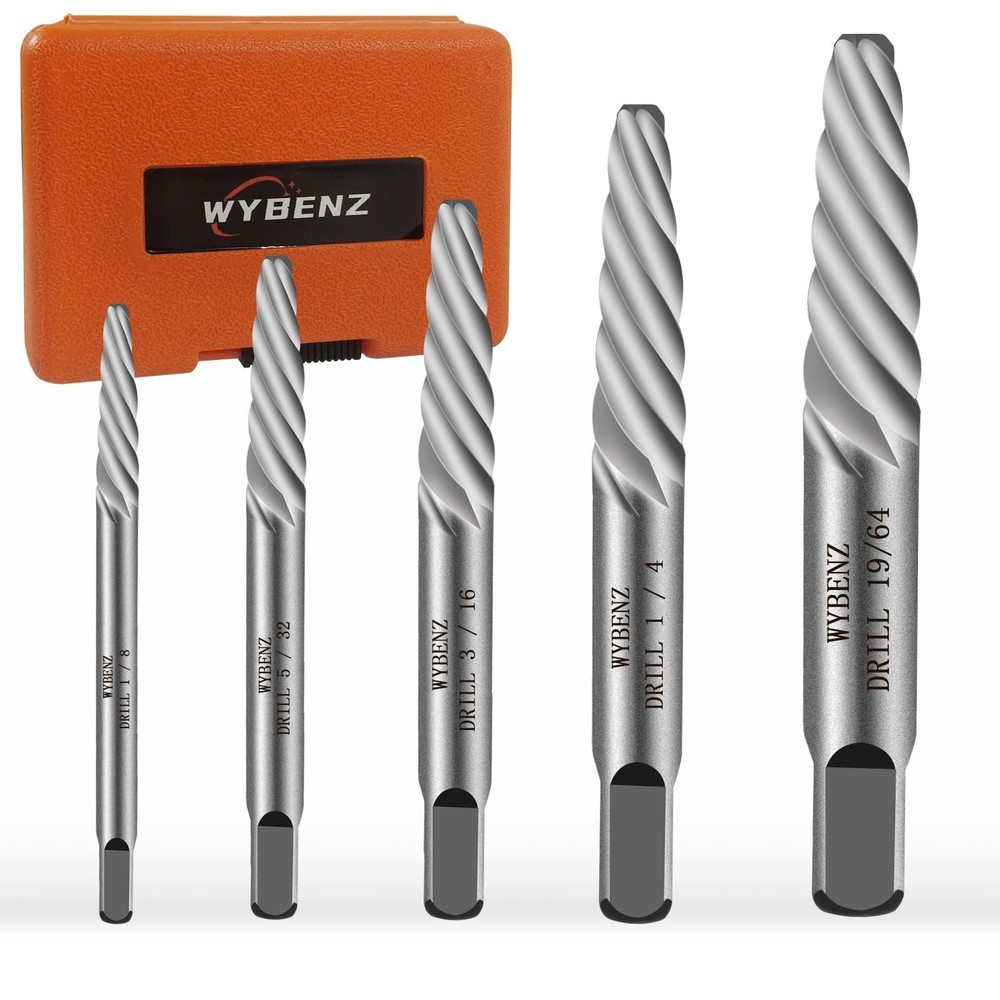 5Pcs Screw Extractor Set Spiral 5PCS Set, ‎screw