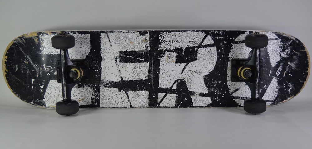 Rare Vintage Zero Skateboard Slashed Bold Goth Alternative Misled Youth HTF