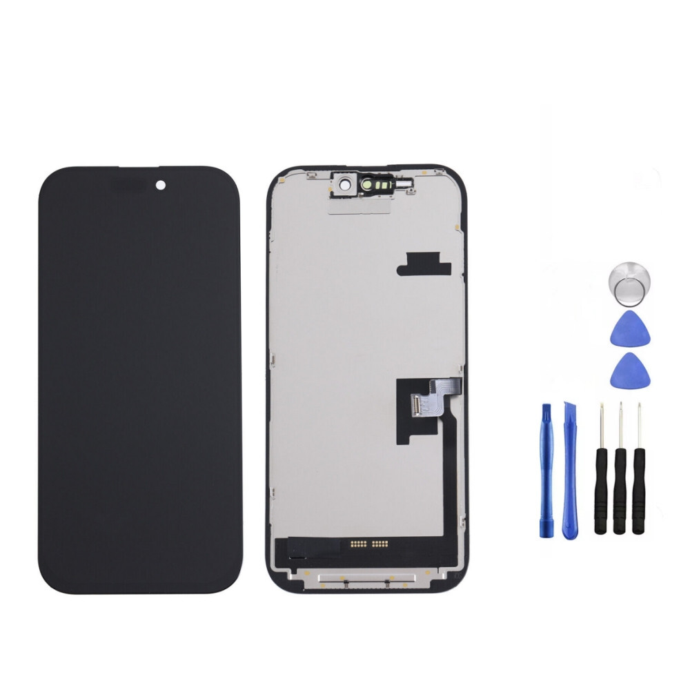For iPhone 16 Pro Soft OLED Display LCD Touch Screen Digitizer Replacement Frame