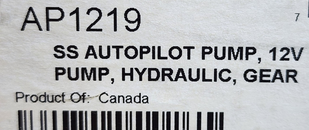 SEASTAR SOLUTIONS AP1219 Auto Pilot Pump 12V