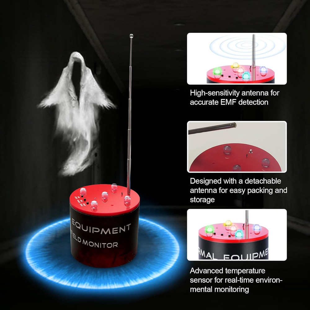 Advanced Ghost Hunting Equipment with Temperature Deviation Detection and Enhanc
