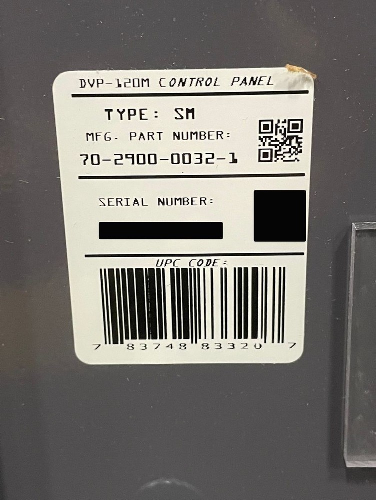 MACURCO DVP-120M Detection Ventilation Control Panel