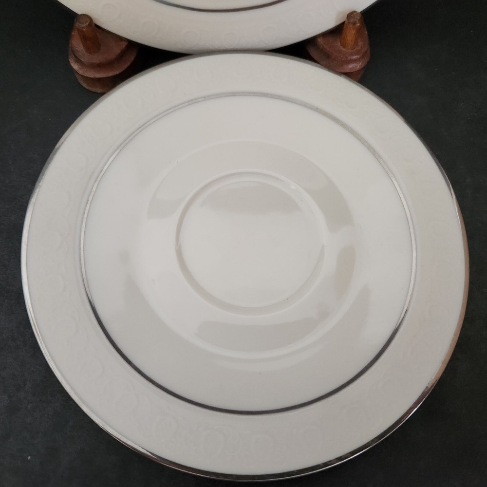 Moon Glow by Franciscan 5 Pc. Place Setting. Platinum Trim.