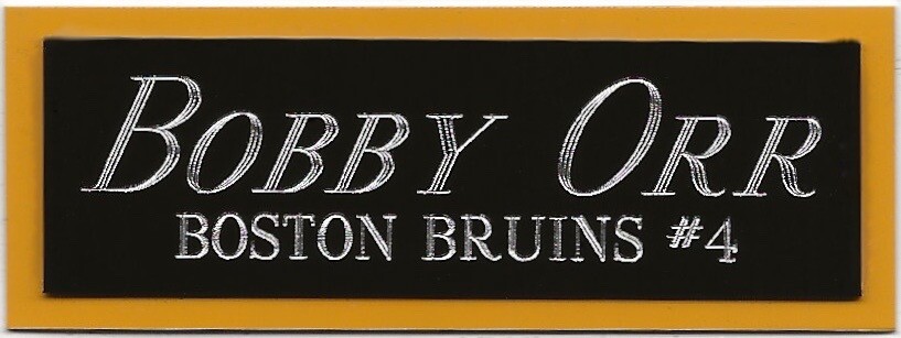 GERRY CHEEVERS BOSTON BRUINS NAMEPLATE AUTOGRAPHED Signed Puck Display CUBE CASE