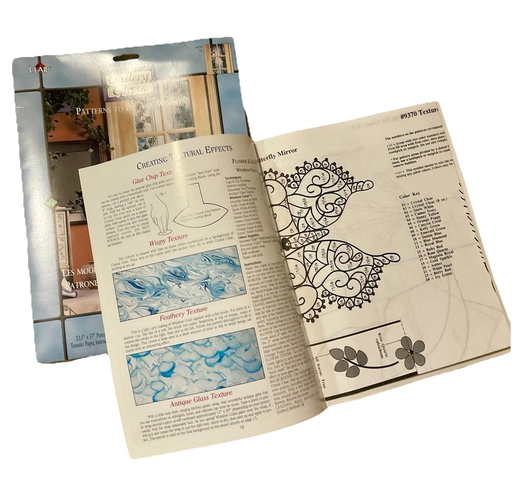 Vintage Gallery Glass Beginners Guide Book And Patterns Instructional
