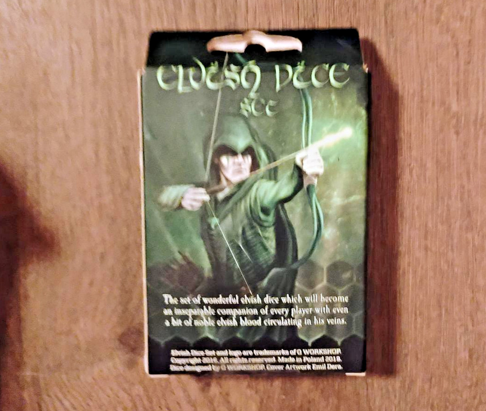 Elvish Glacier & White Dice Set | 7pc RPG Polyhedral Dice | New Sealed