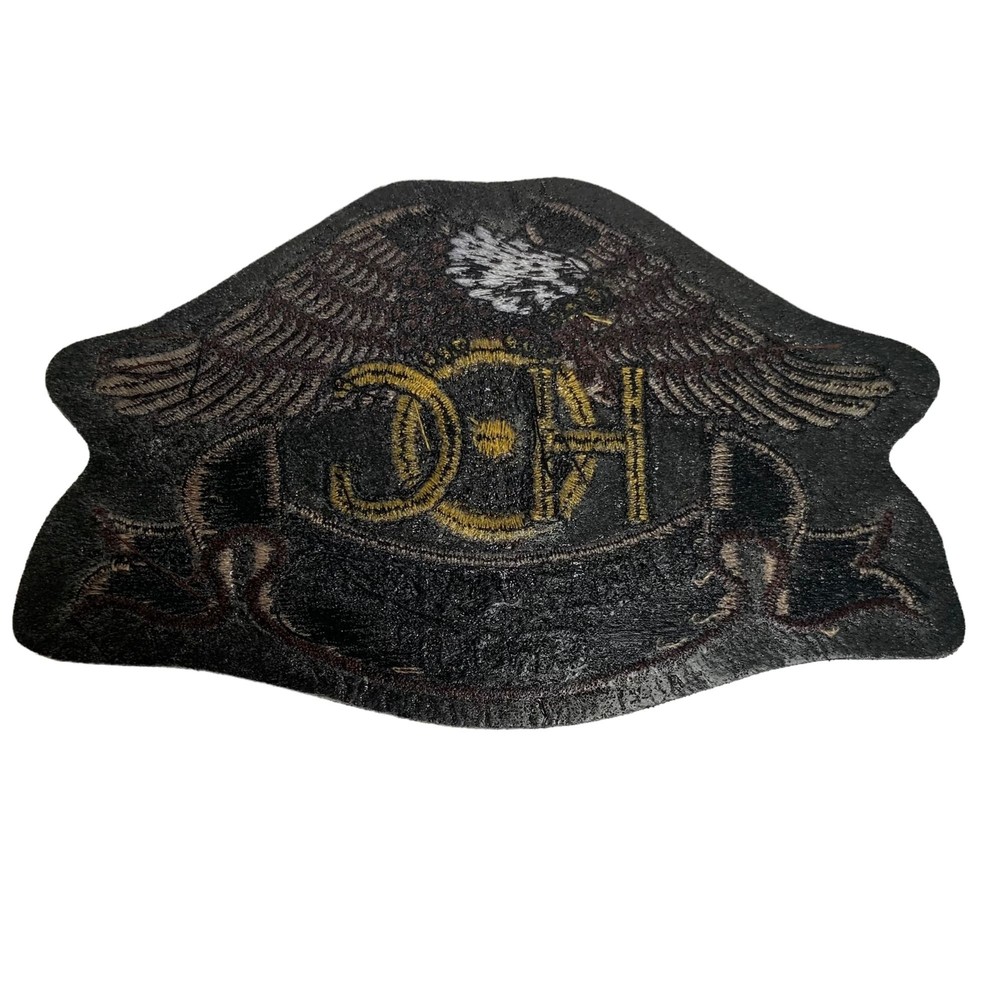 Vintage Harley Davidson Owners Group Logo HOG Eagle Iron on Patch Sew on