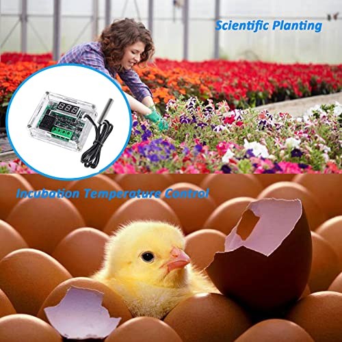 W1209 DC 12V Digital Temperature Controller Board Blue Digital Display 1pc Blue