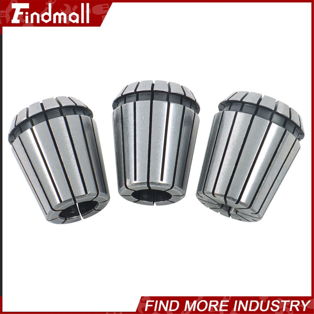 Findmall ER32 Collet Set 18pc for MT3 Spindle M12 Thread Spring Collets