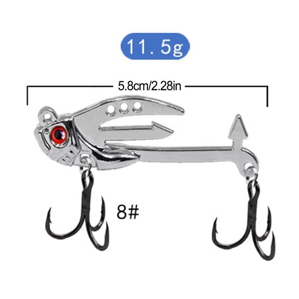 Ultra effective Iron Plate VIB Lure Bait with Long range Casting Capabilities