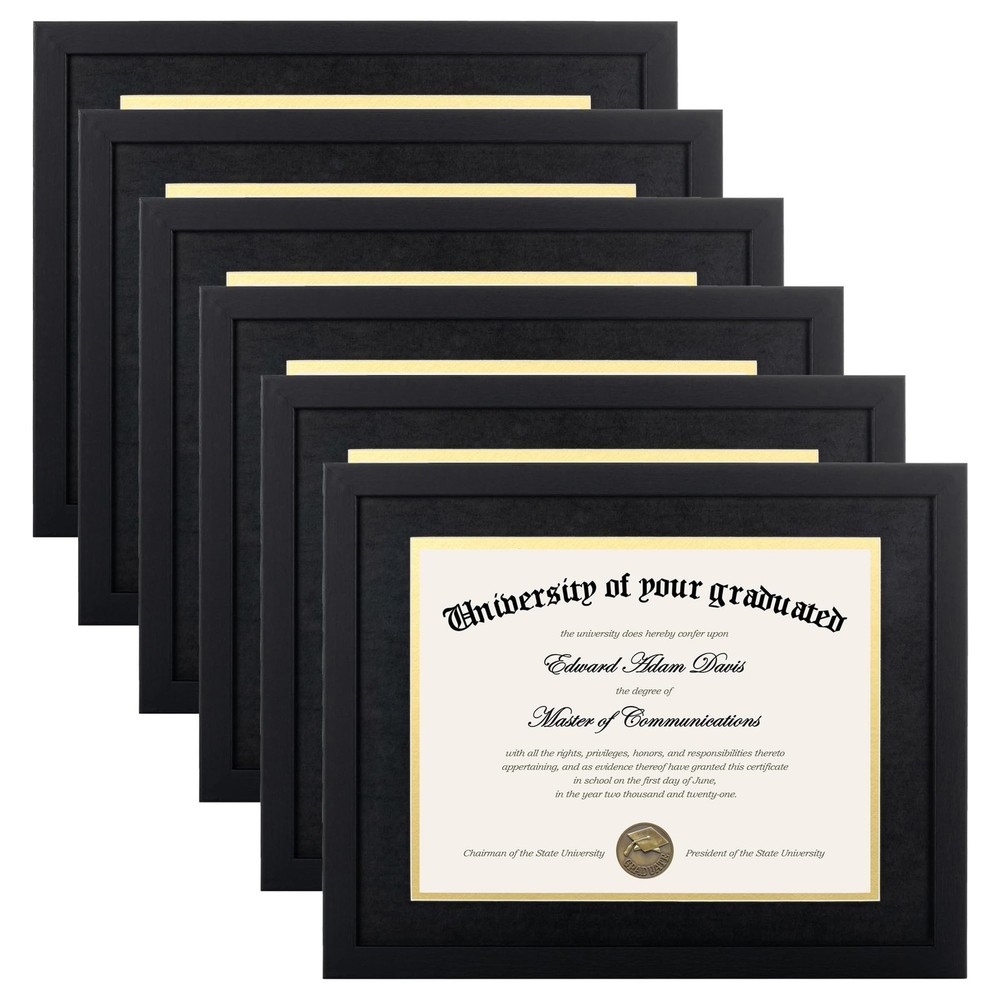 upsimples 11x14 Diploma Frame Certificate Degree Document Frame with High Def...