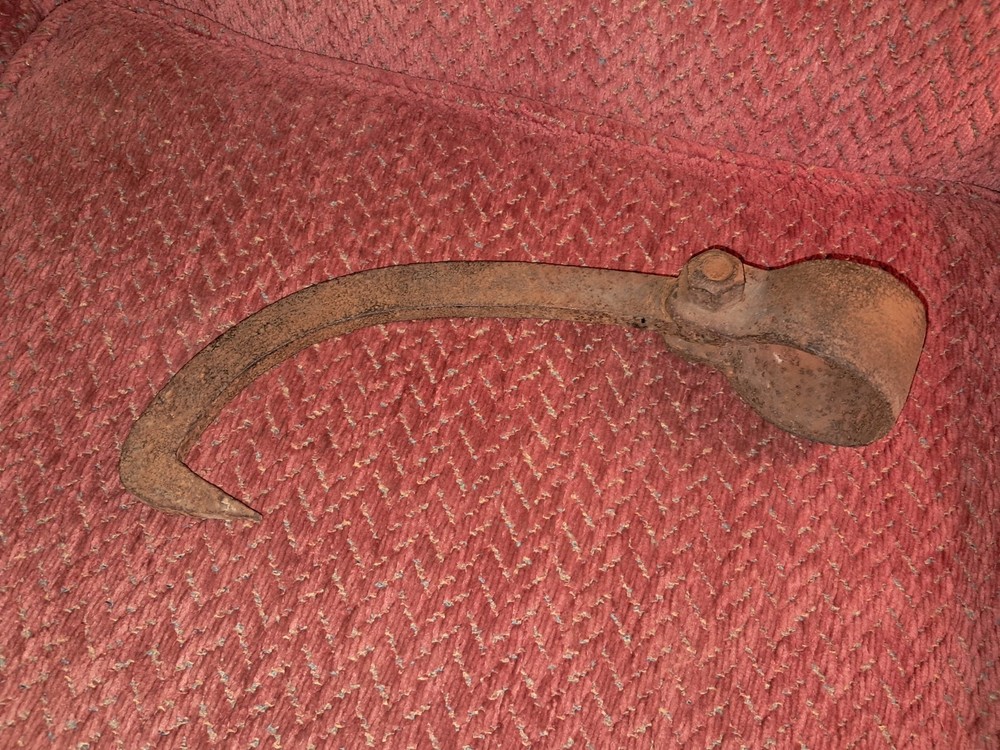 Vintage Logging Cant Hook Head, Lumberjack Rustic Decor Log