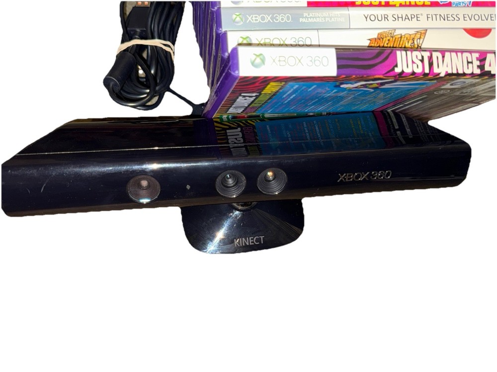 Microsoft Kinect Sensor for XBox 360 With Games Bundle Tested. Not PlayStation