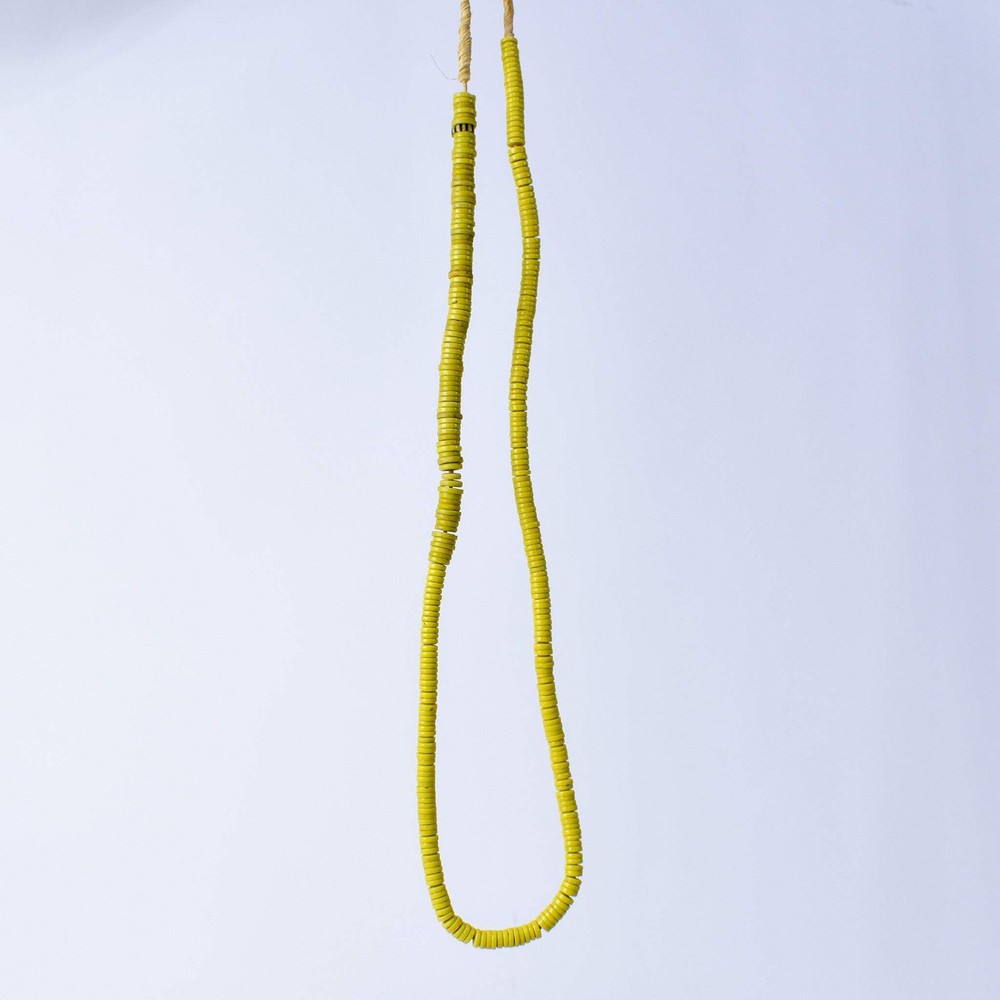 Bohemian Button Yellow Trade Beads