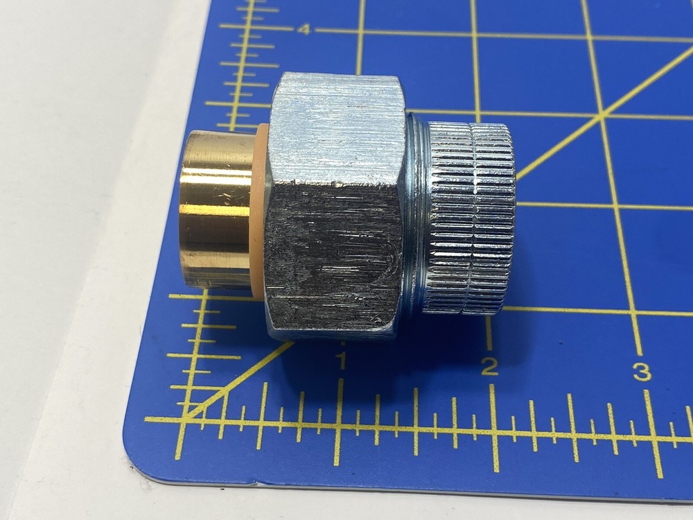 Jomar Valve 701-104G Dielectric Union, 3/4 in, Solder x FNPT, Steel