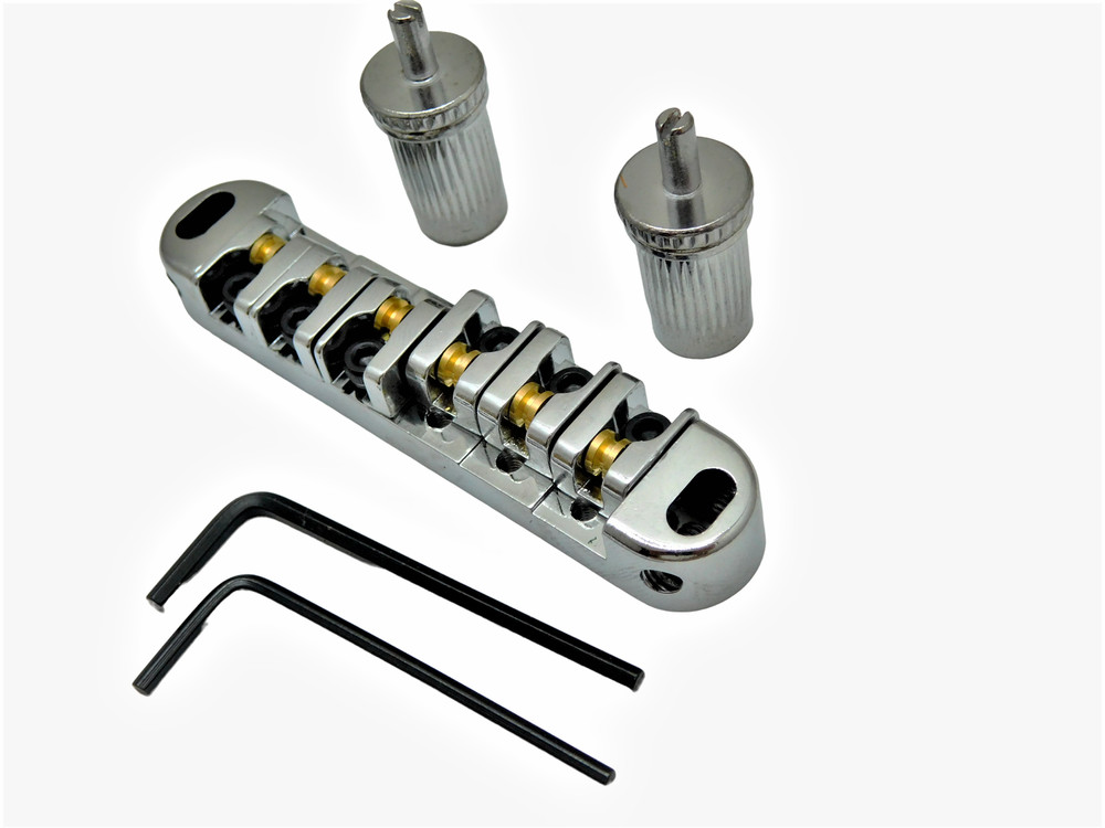 LOCKING ROLLER Bridge Epiphone Les Paul Guitar-Chrome Large Post