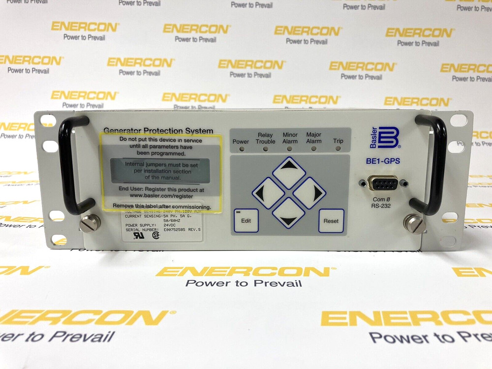 Basler Electric BE1-GPS Generator Protective Relay