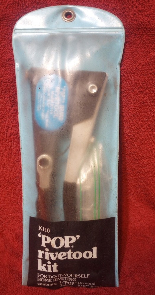 "Pop" Rivetool Model K110 Rivet Gun Hand Riveter Bostik In Case