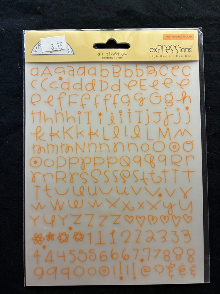 DOODLEBUG DESIGN "ALL MIXED UP" RUN-ON ALPHABETS
