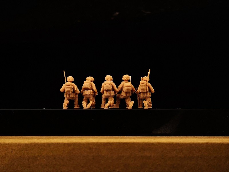 3D printed 1/72 Modern Britain "SAS Combat Command team B" 5 man group model
