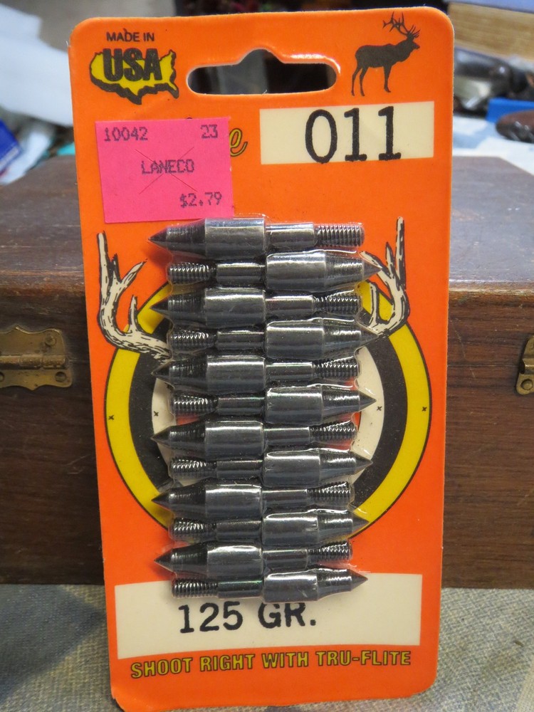 NOS 12 True Flite 011 Arrow TARGET POINTS TIPS 125 grain